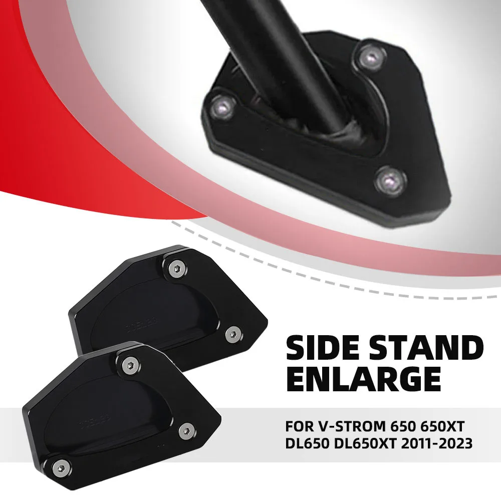 

FOR Suzuki v-strom 650 650XT DL650 DL650XT 2011-2021 2022 2023 Motorcycle Side Stand Extension Pad Support Plate Accessories