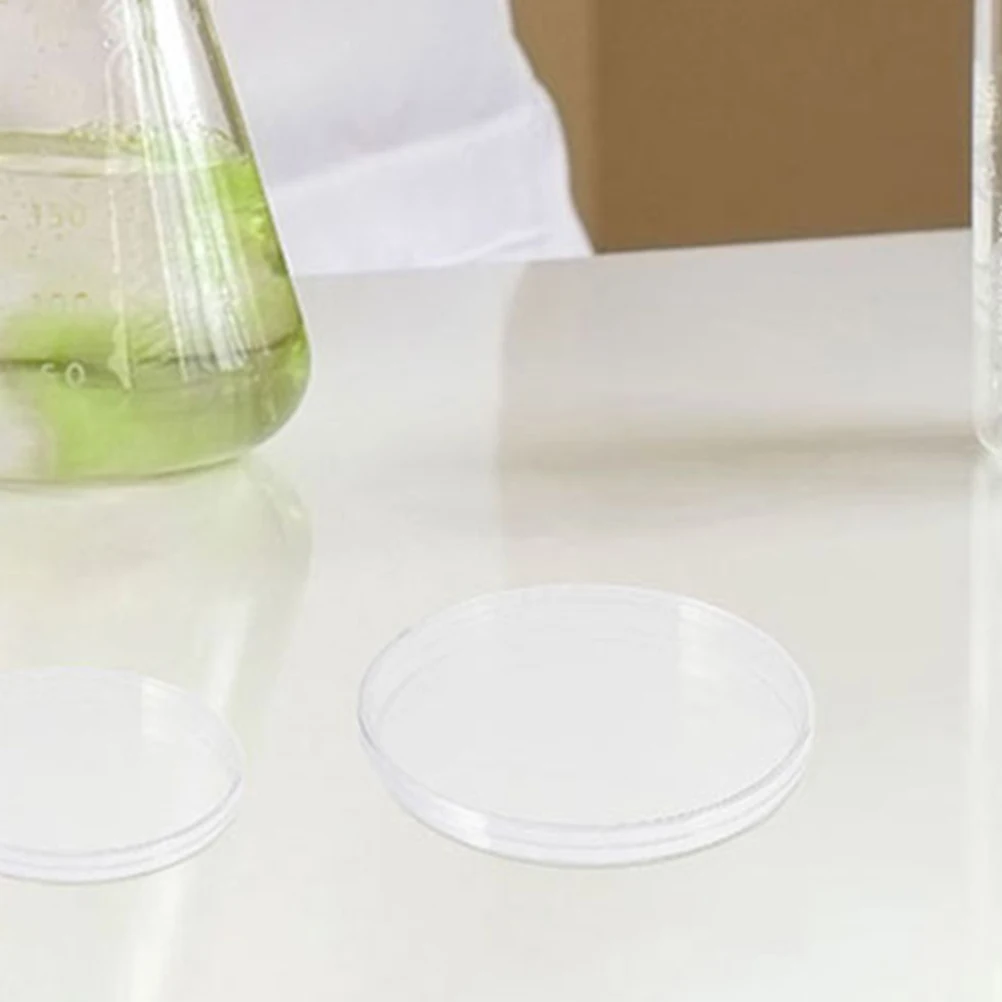 

20 Pcs Petri Dish Laboratory Plates Clear Science Supplies Dishes Empty with Cover
