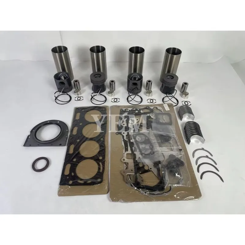 1104 Rebuild Kit Cylinder Liner Kit With Gasket Set Bearing Fit For Perkins Machinery Engine.