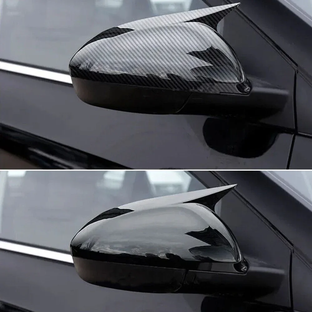 For Chevrolet Monza 2019-2021 Car Rearview Side Mirror Cover Wing Cap Sticker Exterior Door Rear View Case Trim Carbon Fiber