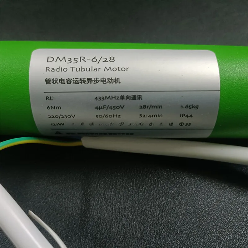 High Quality DM35R 6Nm/10Nm Smart Fast Roller Remote Control Dry Connect AC DC Slient Tubular Motor