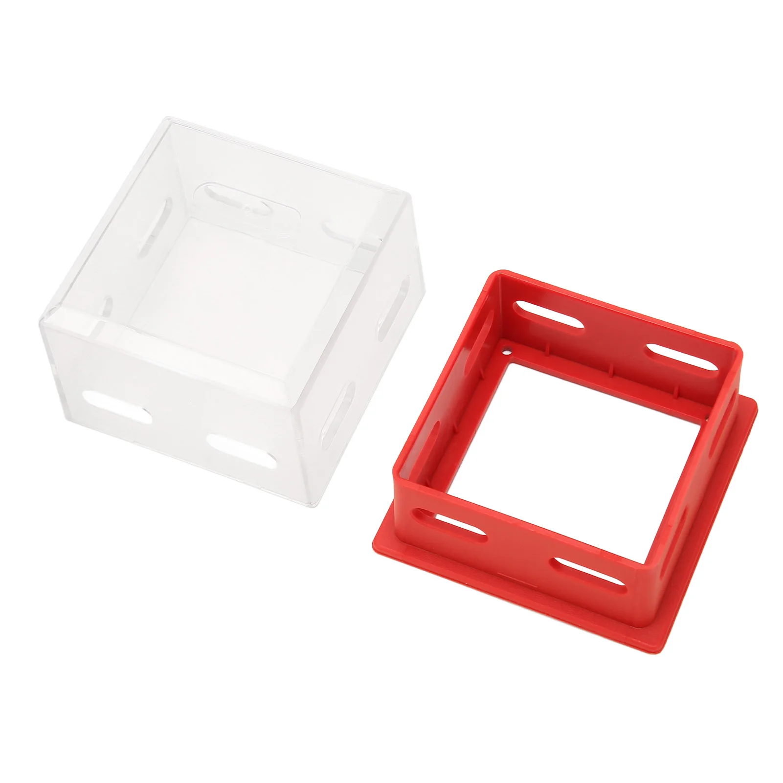 Transparent Plastic  Case Emergency Stop Button Cover Accidents Prevention PC Wide Application Easy To Use for Industry