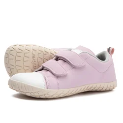 Zzfaber crianças sapatos descalços crianças tênis de couro de fibra macia sapatos flexíveis para meninas meninos sapatos casuais calçados minimalistas