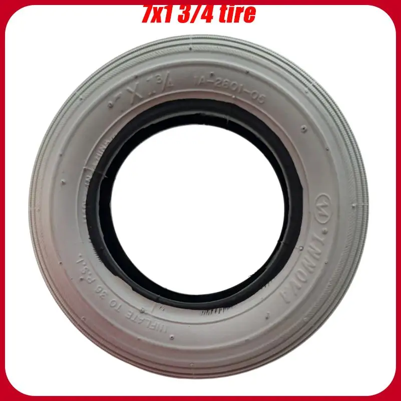 7inch 7x1 3/4 Pneumatic Tires Outer Tire,for 7 Inch Electric Wheelchair Front Wheel Accessories