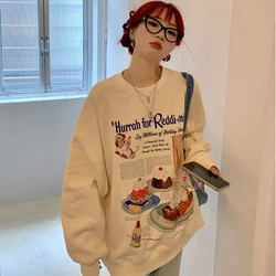 Printing Sweatshirts Women Loose Funny Letter Long Sleeve Shirts 2022 Autumn Casual Sweatshirts Hoodies Pullover Sweatshirt Tops