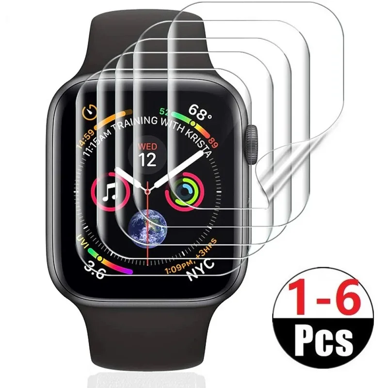 

Screen Protector For Apple Watch 45mm 40mm 44mm 41mm 38mm 42mm iwatch 6 SE 5 4 series 7 8 9 Not Glass Protective Hydrogel Film