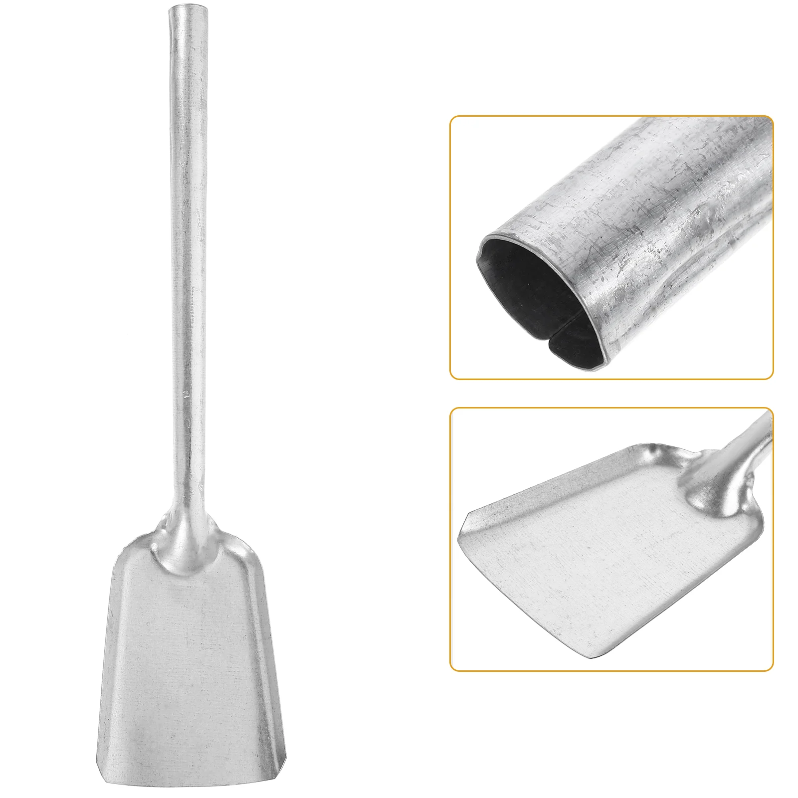 Dustpan Soot Fireplace Cleaning Barbecue for Ash Silver Long Handle Kitchen Coals
