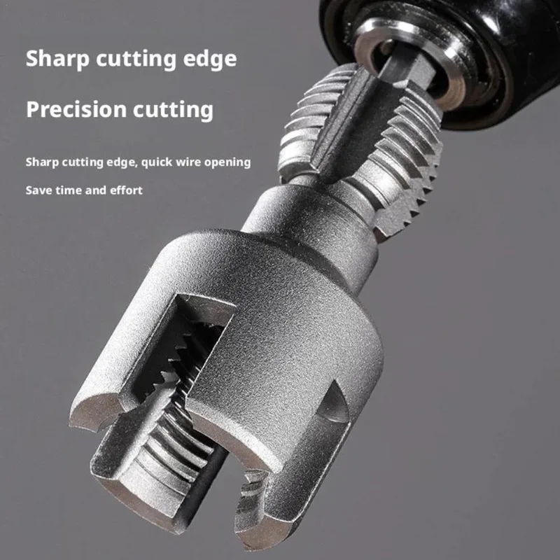 

2pcs Pipe Threading Tool Hex Shank Die Internal External Threads 1/2&3/4 Water Pipes PPR PVC MPP Detachable