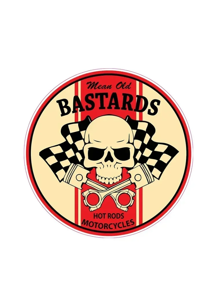 AliExpress UK Personality Mean Old Bastard Car Stickers Waterproof Cover Scratch Motorcycle Vinyl Decals JDM Bike Offroad Car Decoration