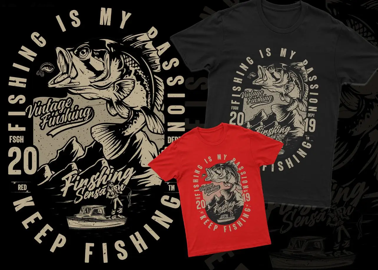 Fishing t-shirt designs