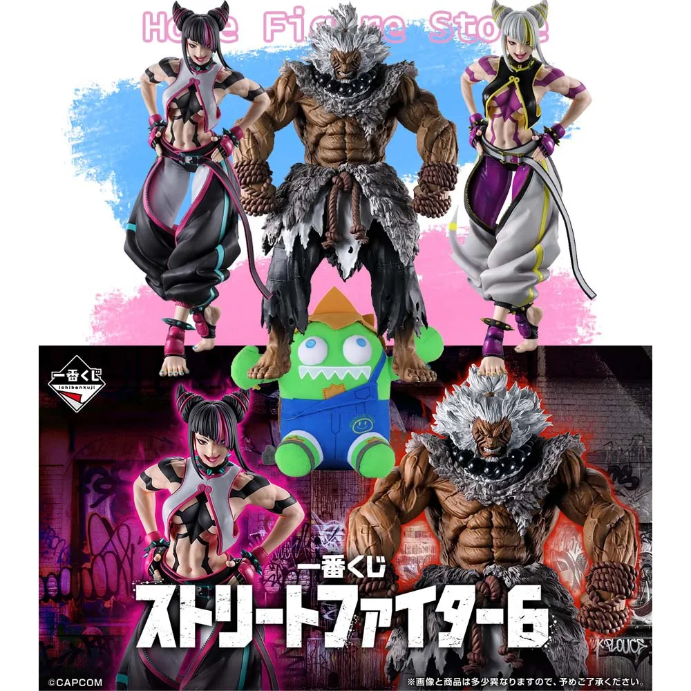 

В наличии: Оригинальная фигурка Bandai Ichiban Kuji Street Fighter 6 — Джури Хан, Бланка, Акума. Аниме-модель, игрушка.