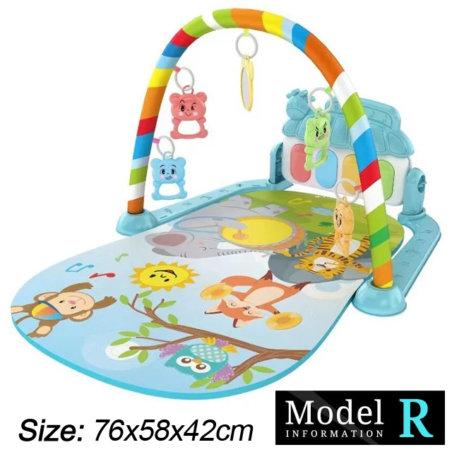 Baby Fitness Stand Muziek Spelen Gym Activiteit Speelgoed Pasgeboren Piano Kruipende Deken Pedaal Game Pad Vroeg Onderwijs 0-36 Maanden Geschenken