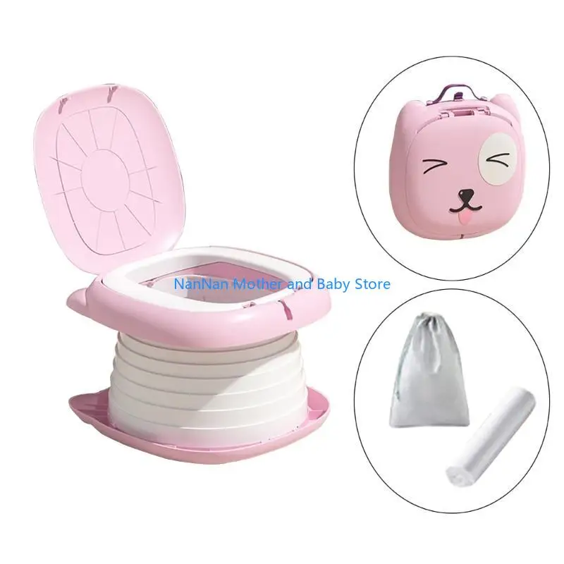 Children's Removable Toilet Portable & Sturdy Baby Potty Secure & Easy to Clean Children Travel Toilet for Travel