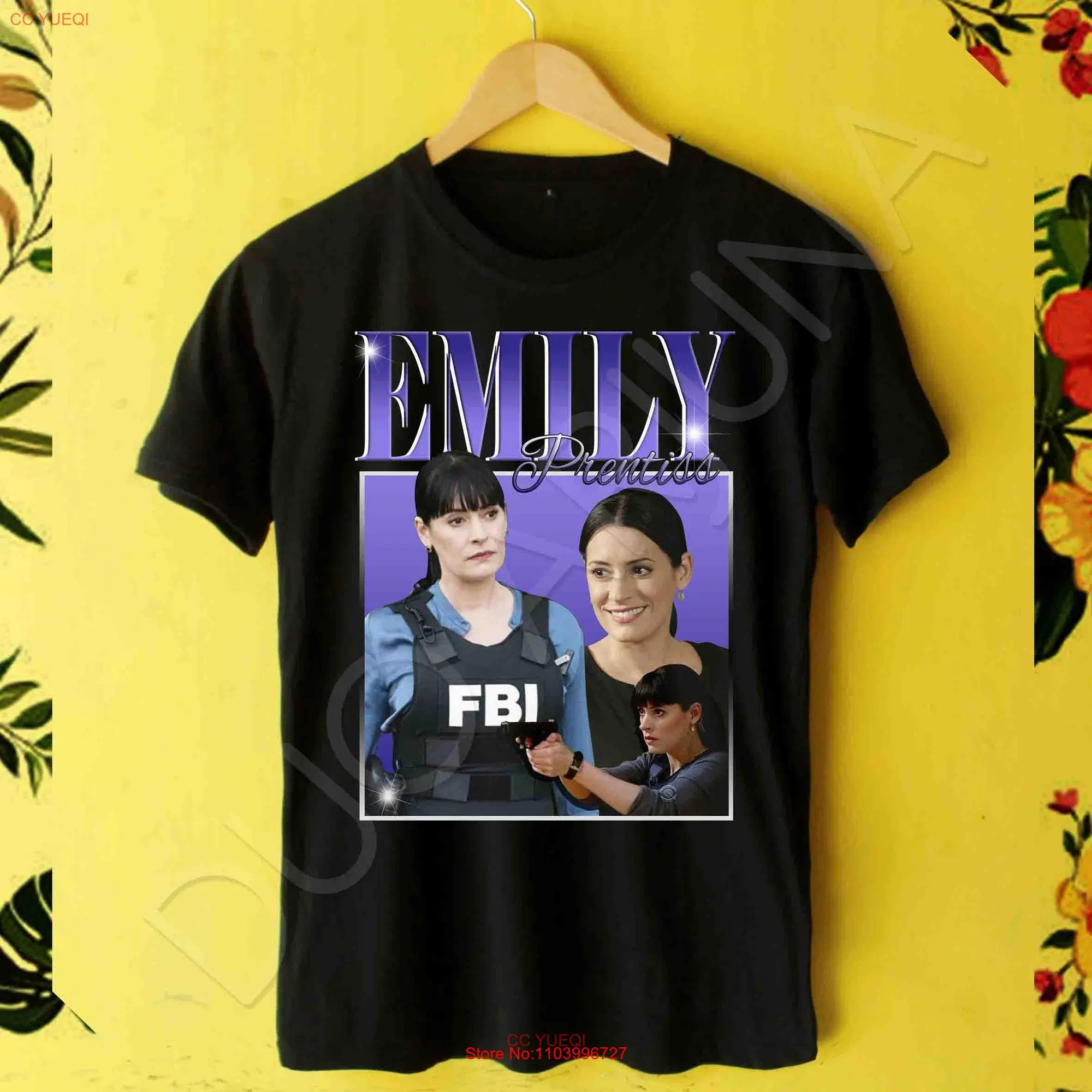 New Emily Prentiss Criminal Minds T Shirt Paget Brewster hypebeast vintage 90s rap unisex cotton DuoArjuna Store