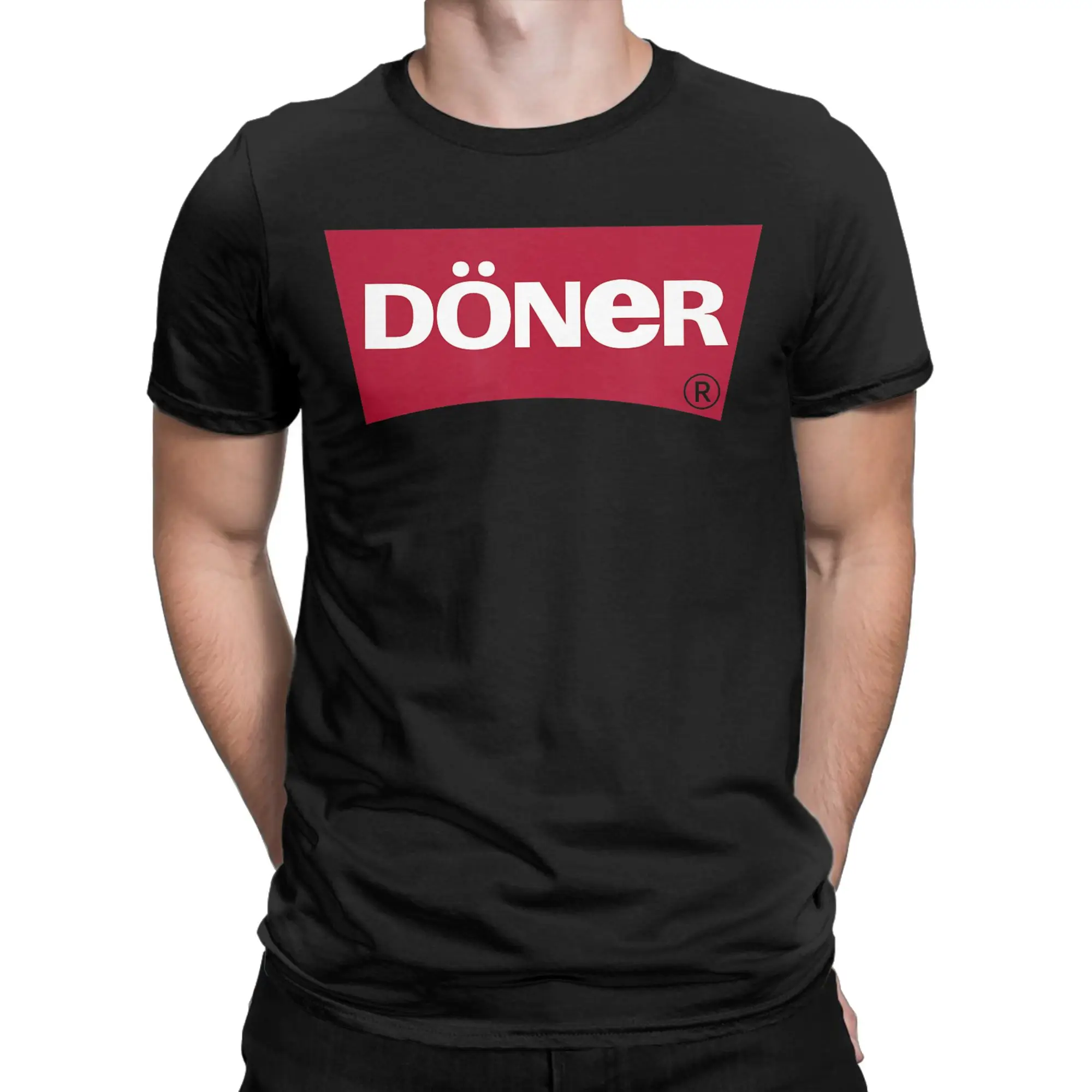 Doner Shirt - Döner Kebab Red Box Logo Funny Parody T Shirts Short Sleeves Tops Summer O Neck Plus Size Top Tees