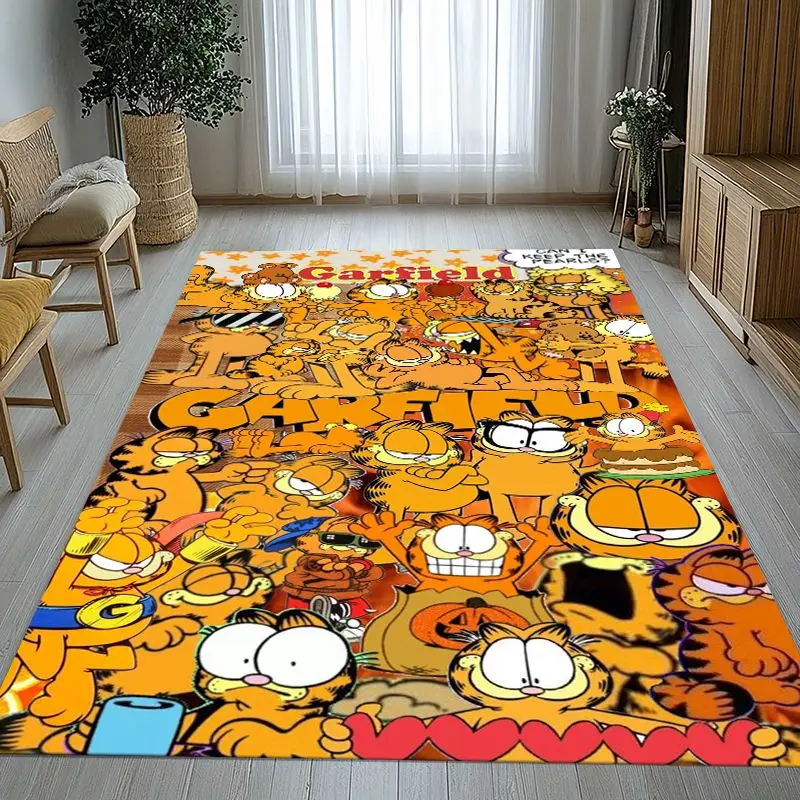 Funny Cartoon G-Garfield Soft Non-Slip Large Area Rug for Living Room,Bedroom Playroom Carpet Mat for Sofa,Home Decor Gift