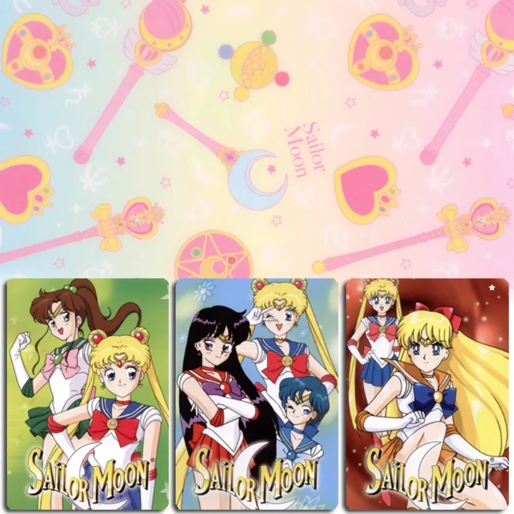 20pcs/set Sailor Moon Tsukino Usagi Chibiusa Mizuno Ami Hino Rei Self Made Anime Classics Game Collection Cards Toy Gift