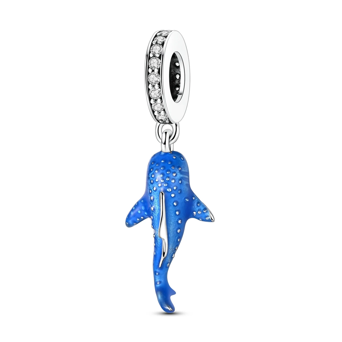 Charms Original 925er Silber, blaue Perlen, passend für Armband-Anhänger, DIY für Damen, edler Schmuck