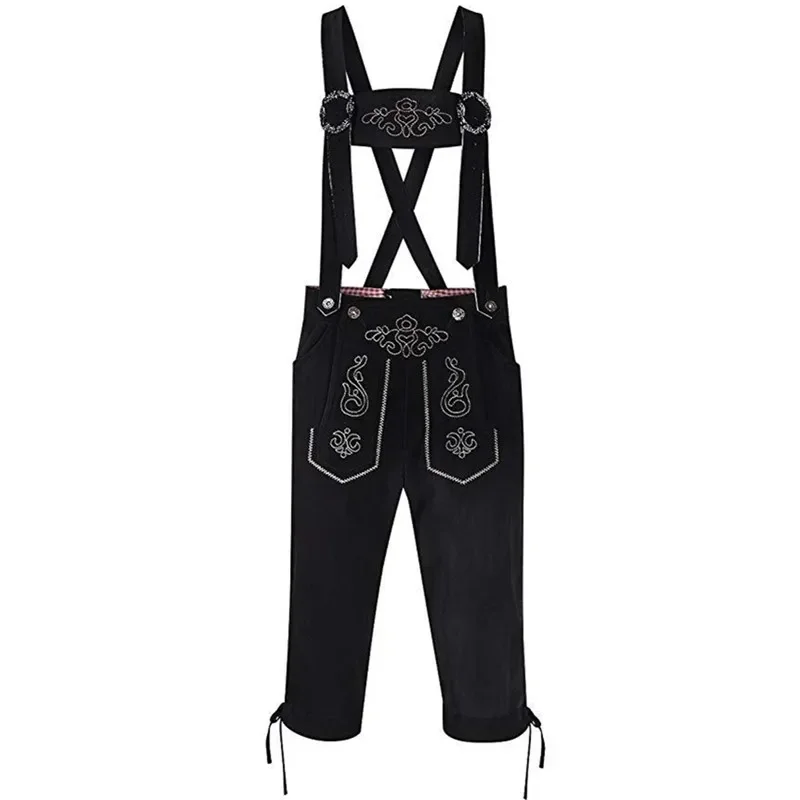 HN8 Volwassen Mannen Duitsland Oktoberfest Bier Man Jumpsuit Beierse Bier Lederhosen Shorts Halloween Party Cosplay Kostuum 8... Gf