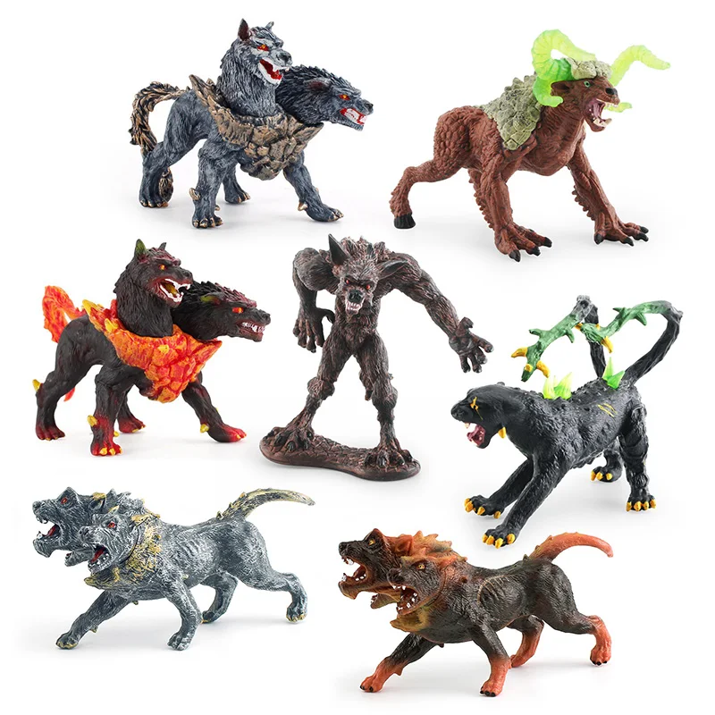 Simulation mythical animal apes, ice demons, apes, ice dragons, various models