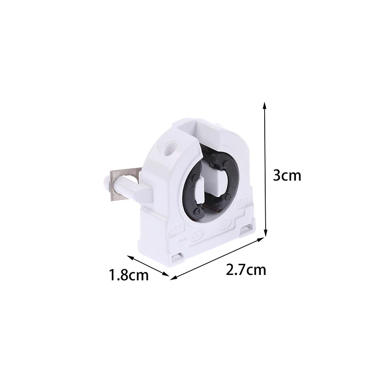 NEW 5Pcs T8/G13 Fluorescent Lamp Holder Heat-Resistant Lamp Holder Light Tube Holder Lamp Accessories For Home Office Bedroom