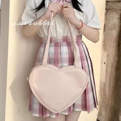 Nuova borsa Lolita Jk Uniform Bag All-Match Campus School Bag borsa per pendolari borsa giapponese Y2k Peach Heart Heart