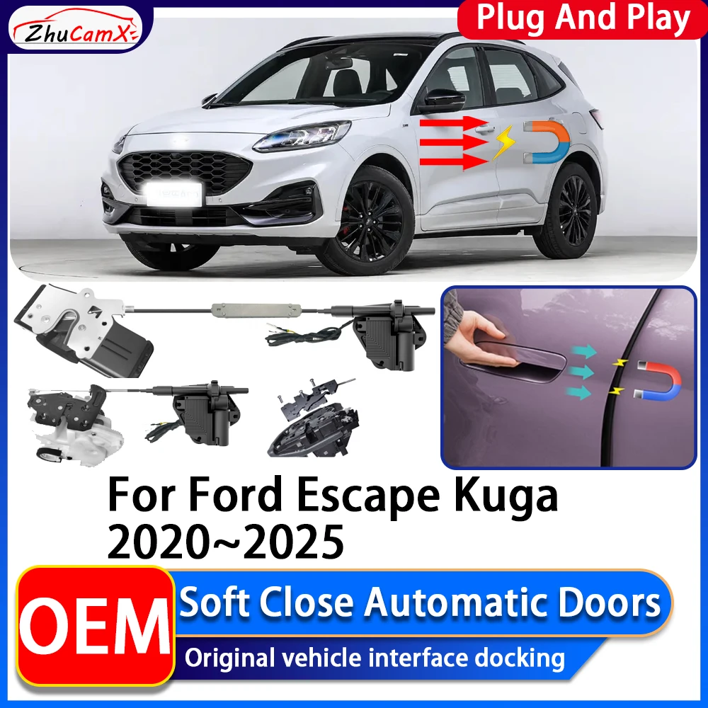 

ZhuCamX OEM Electric Suction Power Soft Close Car Door Automatic Door Closing System For Ford Escape Kuga 2020~2025