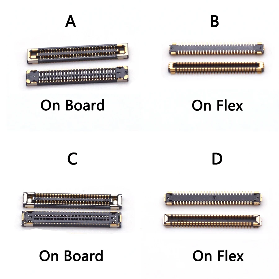 10Pcs 56 54 Pin LCD Display Screen FPC Connector On Board For Samsung Galaxy Note20 S20U S20 Ultar/Plus USB Charger WIFI Antenna