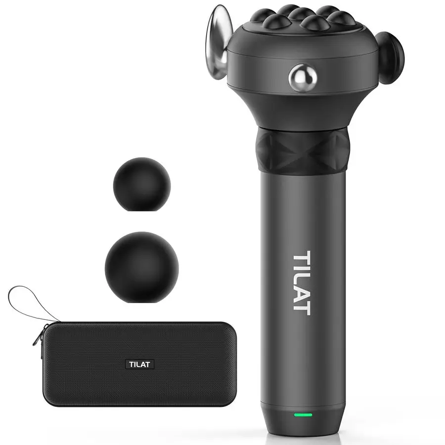 

Max Deep Tissue Vibration Therapy Massage Gun 6500 RPM Handheld Muscle Massager with Thumb Head for Trigger Point amp Full Body