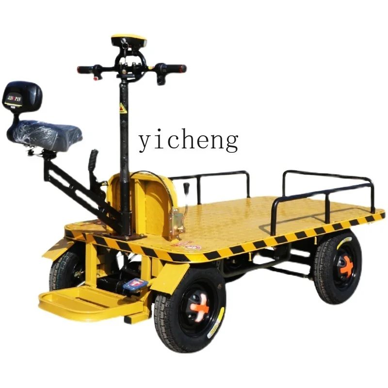 

electric cart, flat transportation, factory pulling goods, elevator, construction load breeding, hand push four-wheeler