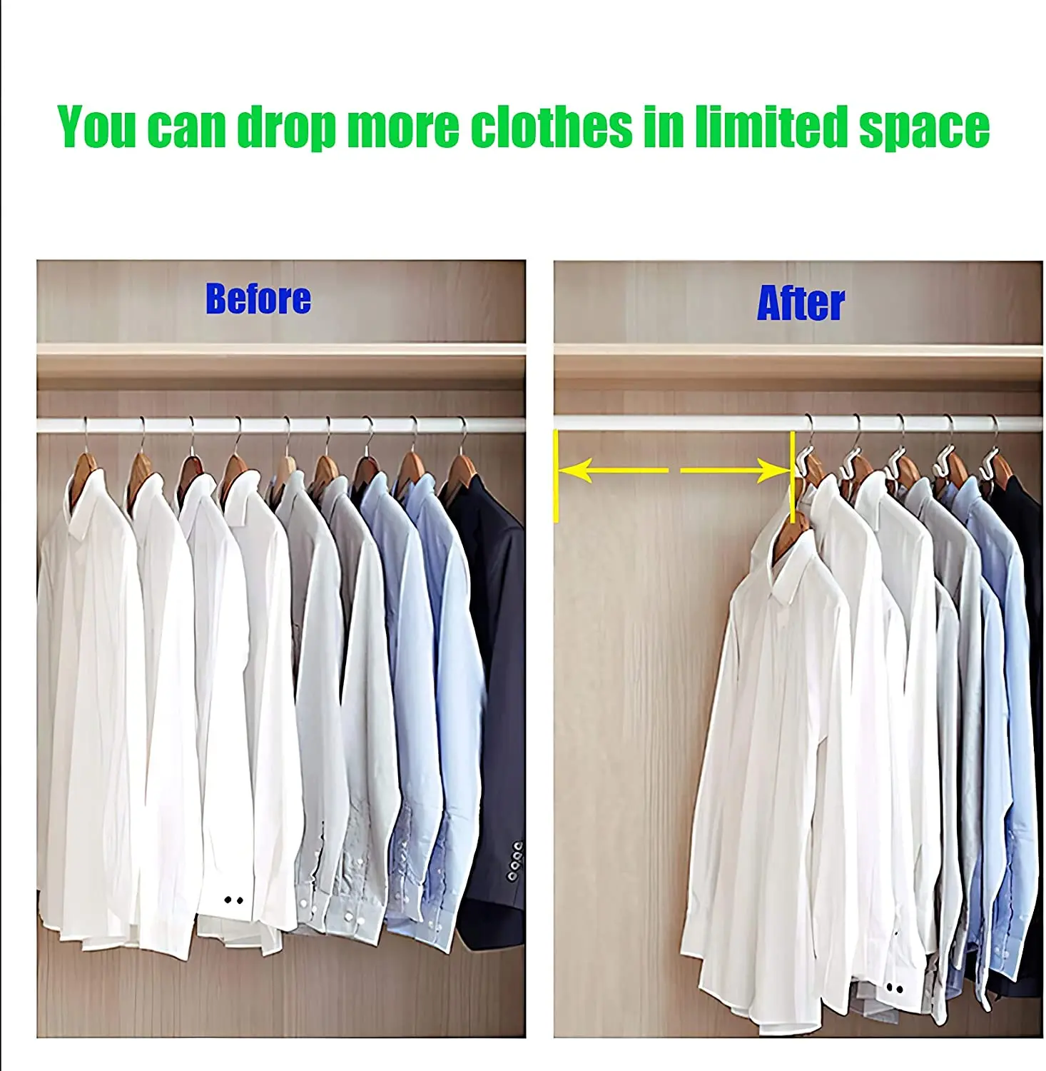 6/12/24PCS Clothes Hanger Connector Hooks Closet Organizer Clip Space Saving Hanger Clothes Rack Cabinet Bedroom Storage