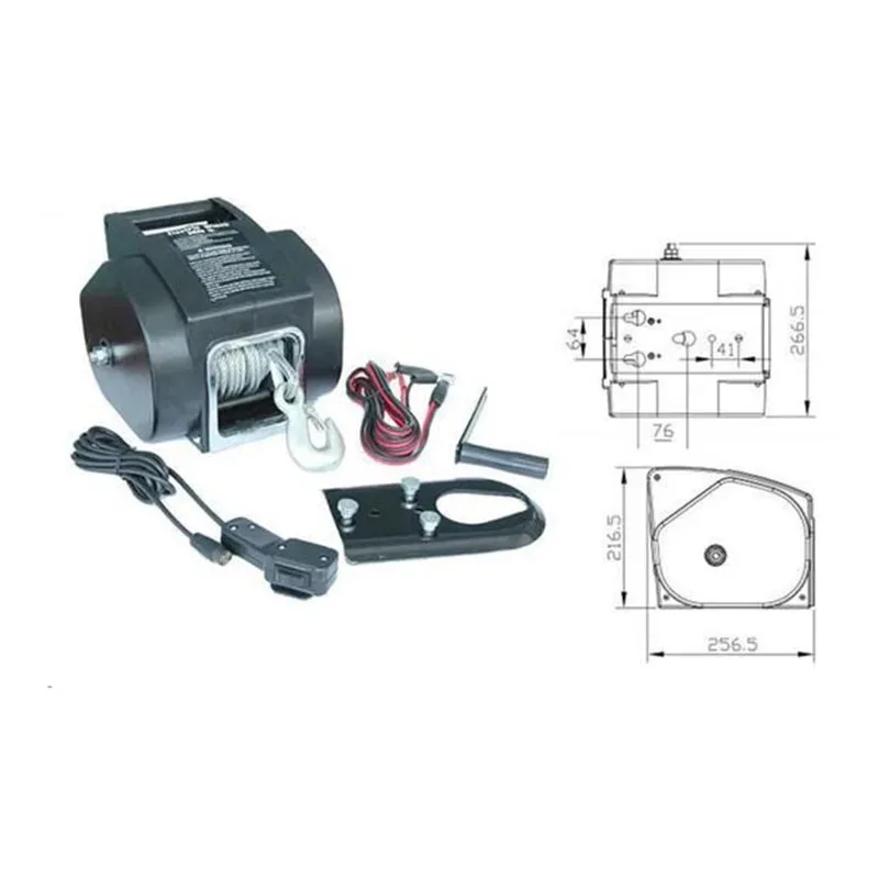 Portable Wireless 12V Electric Winch 5000lbs for Marine Off-Road Vehicle Boat Self-Driving Equipment - Nautical & Outdoor Gear