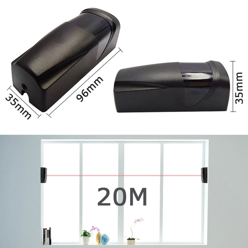 Single-beam Wireless Infrared Detector Sensor Alarm Anti-theft Smart Automatic Garage Door Guard Home 24v Infrared Explorer