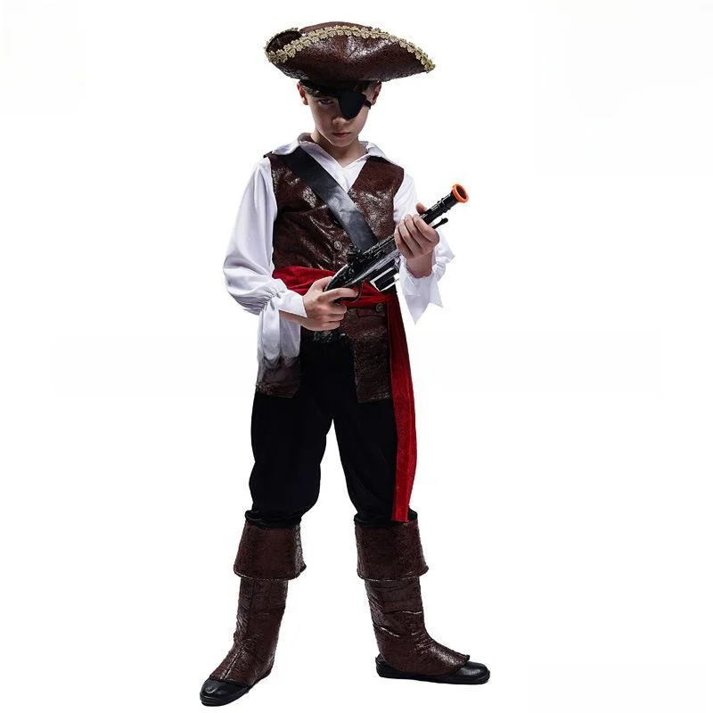 Halloween-Rollenspiel-Piratenkostüm für Kinder, Par-Kleidung, Cosplay-Piraten-Outfit für Kinder, traditionelles chinesisches Bühnenkostüm