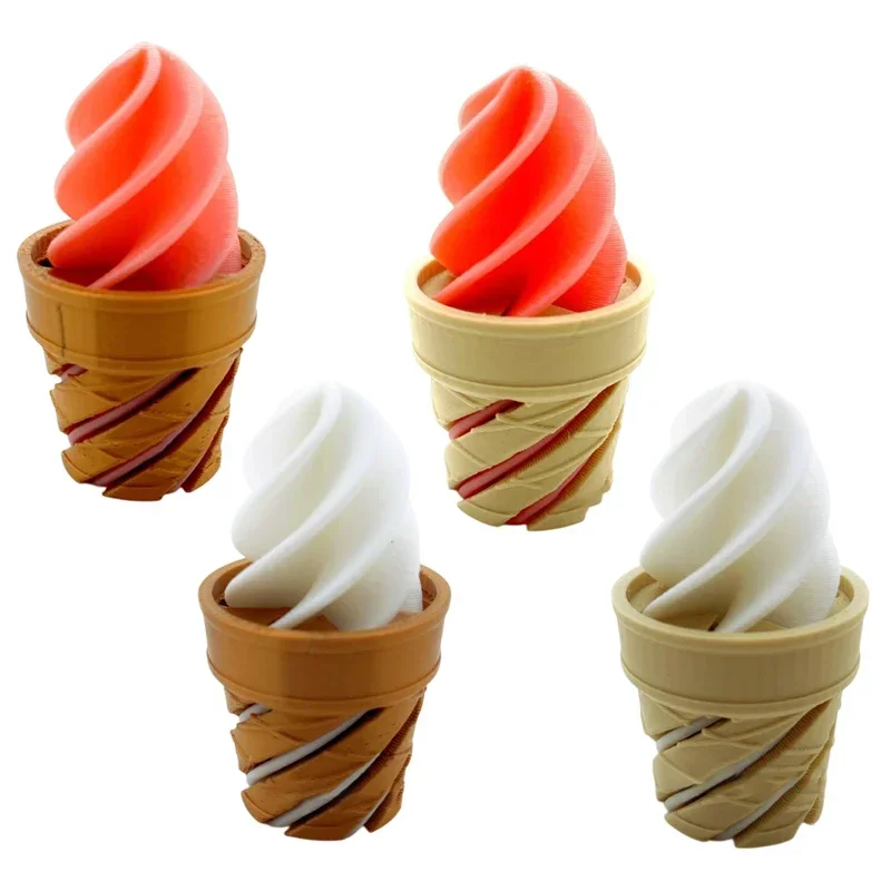

3D Printed Ice Cream Spiral Cone Ice Cream Vortex Toy Novel And Portable Pressure Relief Toy