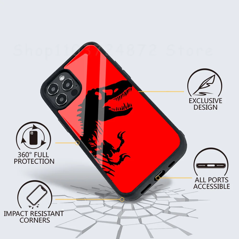 Jurassic Park Phone Case Strong Magnetic For IPhone 15 14 13 Pro Max 11 12 Mini For Magsafe