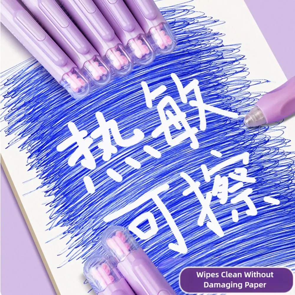 

3PCS/Set Correct The Posture of Holding Pen Gel Pen Black/Blue Ink Erasable Ballpoint Pen PressType Writing Tool Learning Prize