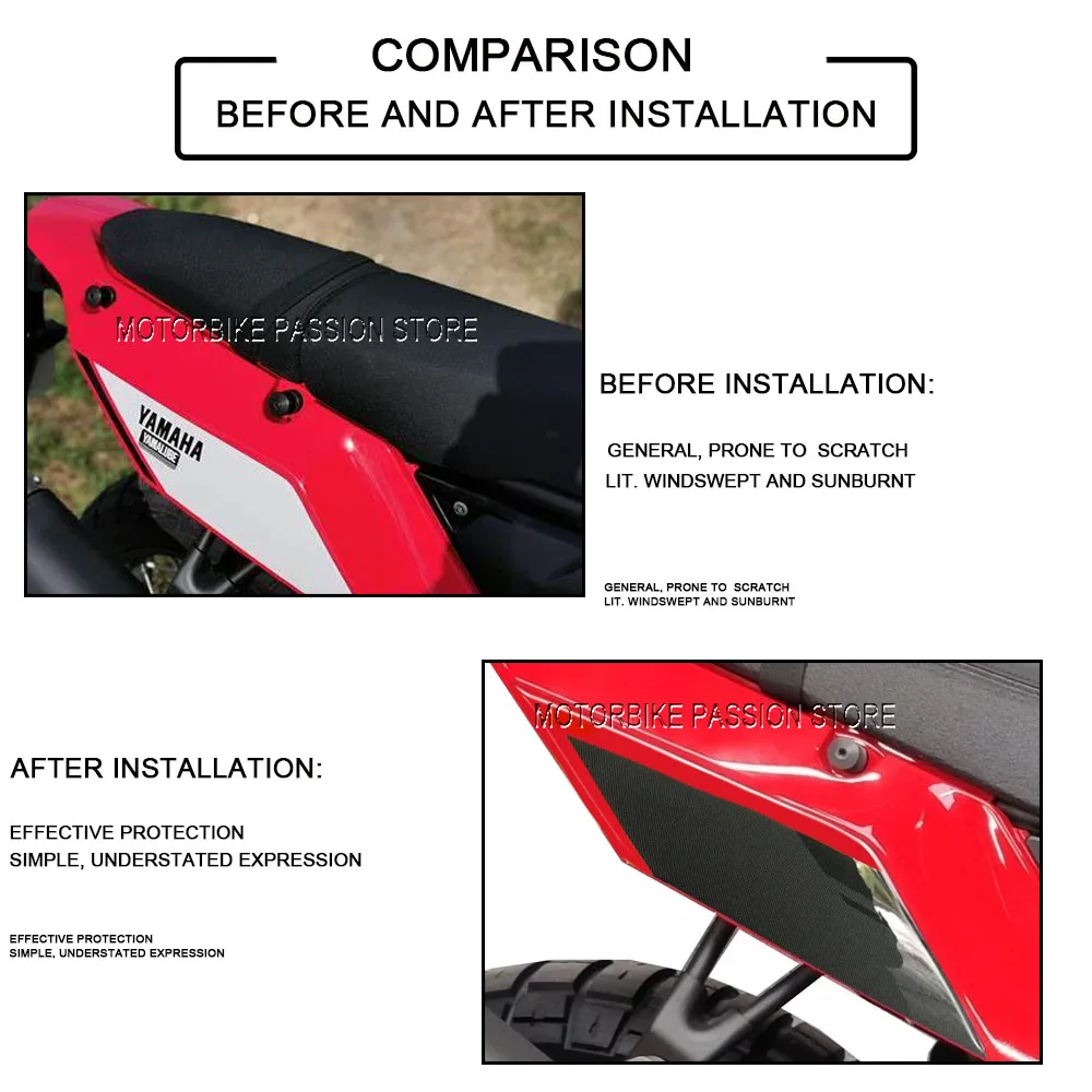 For Yamaha Tenere 700 2019 Motorcycle Handlebar Protection Sticker Kit Waterproof Scratch Resistant Protective 3D Resin Adhesive