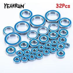YEAHRUN 32Pcs Metal Wheel Hubs Axle Sealed Bearing Kit for 86086-4 E-REVO 2.0 1/10 RC Car Truck Model Upgrade Parts Accessories