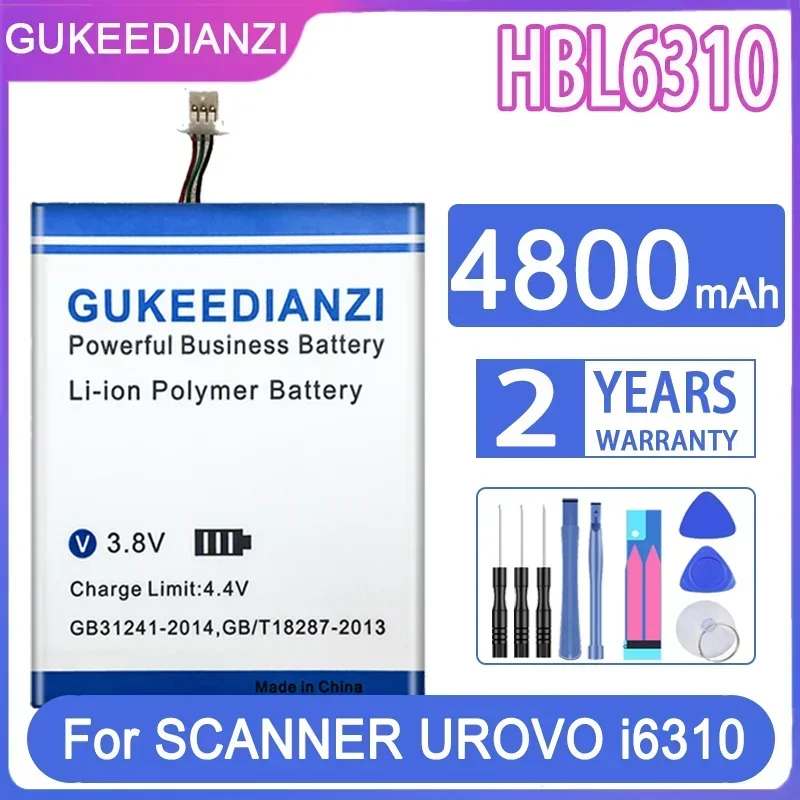 Batteria di backup di ricambio HBL6300 HBL3000 HBL6000 HBL6310 HBL9000S Per Urovo PDA DBK2800 I6200 i3000 i6080 cBK2800