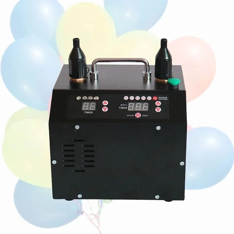 High Power Dual Hole Electric Balloon Inflator Portable Air Pump 110V/220V Party Use