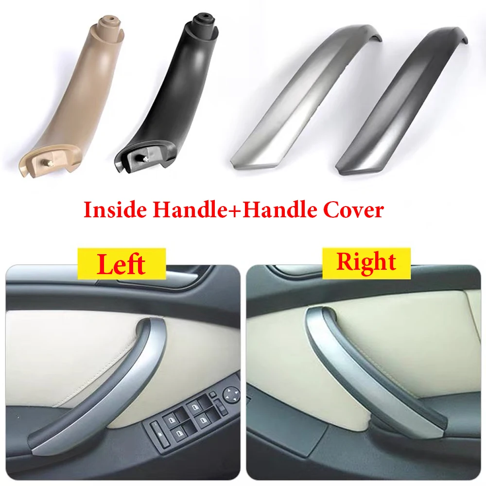 

Upgraded Inner Handle Door Panel Pull Trim Cover Front Left Side for BMW X5 E53 1999-2006 Auto Accessories