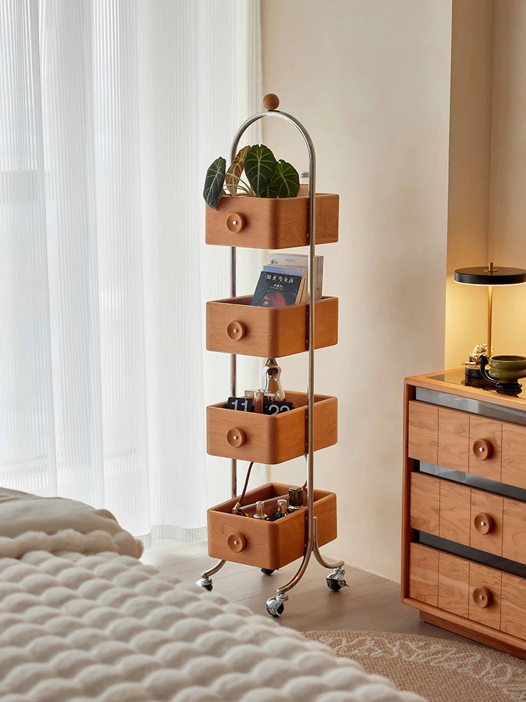 Household floor-to-ceiling bookshelf removable storage display cabinet