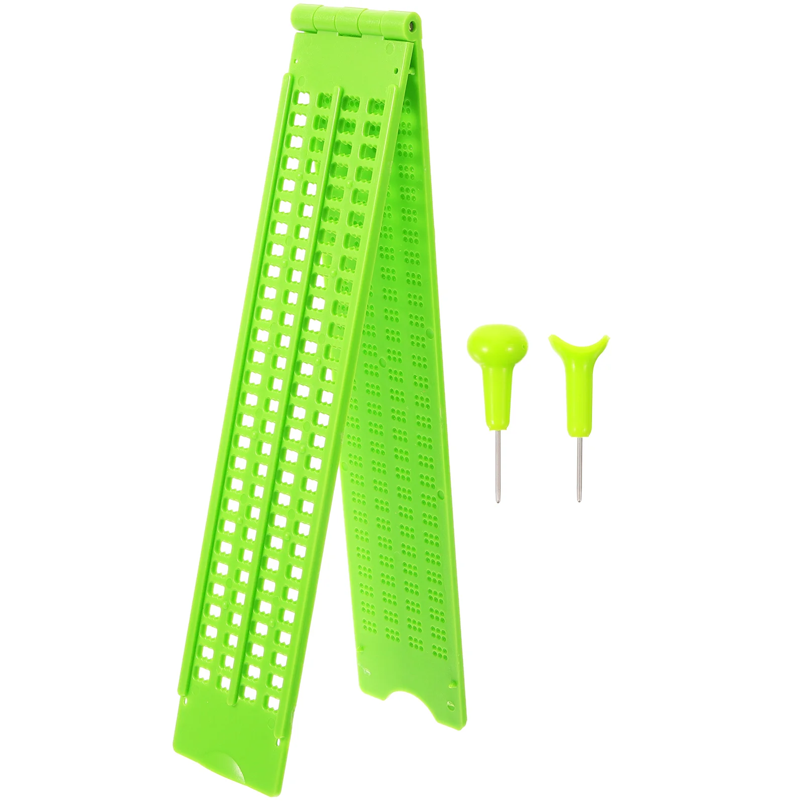 Braille Embosser Plate Tablet Blinder for Window Plastic Writing Board Green