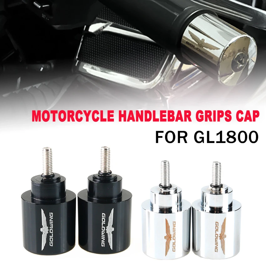 High Quality Motorcycle Handle Bar End Weight Handlebar Grips Cap Anti Vibration Silder Plug For Honda Gold Wing GL1800 01-20