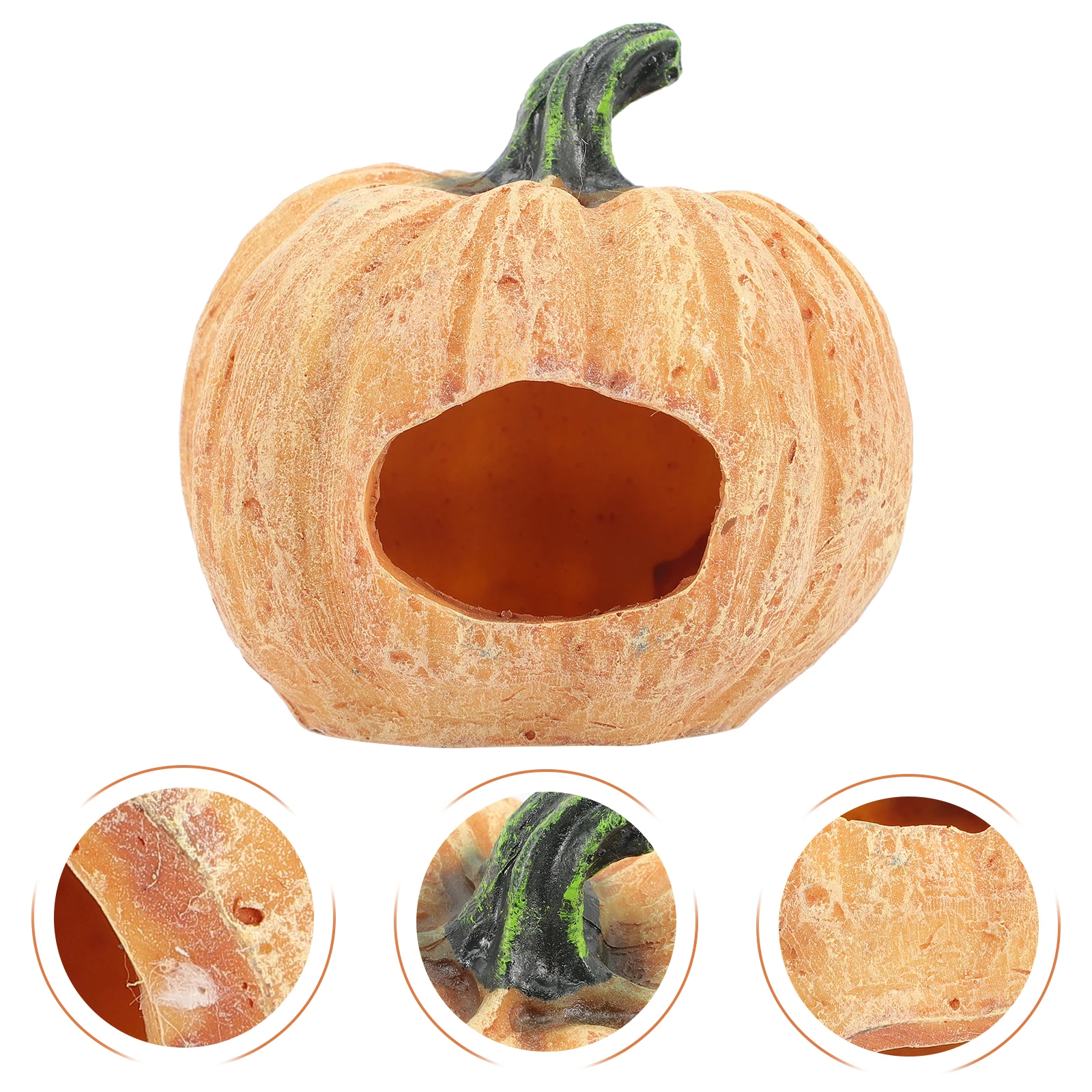 

Pumpkin Decoration for Fish Aquarium Ornaments Halloween Tank Decorations Home Hide Animal