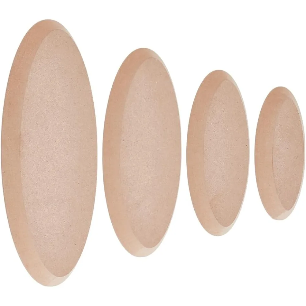 4 pçs 4 tamanhos moldes de cerâmica ovais placa de cerâmica formando moldes molde de cerâmica para placas de cerâmica de argila para construção cerâmica oval