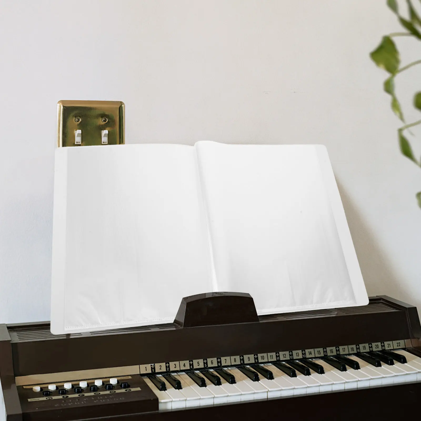 

Папка для нот, папка-презентер, съемный держатель для нот для фортепиано, съемная папка для хранения музыкальных книг, на 50 страниц