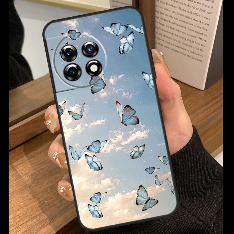 حافظة على شكل فراشة لهاتف OnePlus Nord 5 CE 2 3 4 Lite N20 N30 OnePlus 13R 12R 8T 10T 13T 10 11 12 13