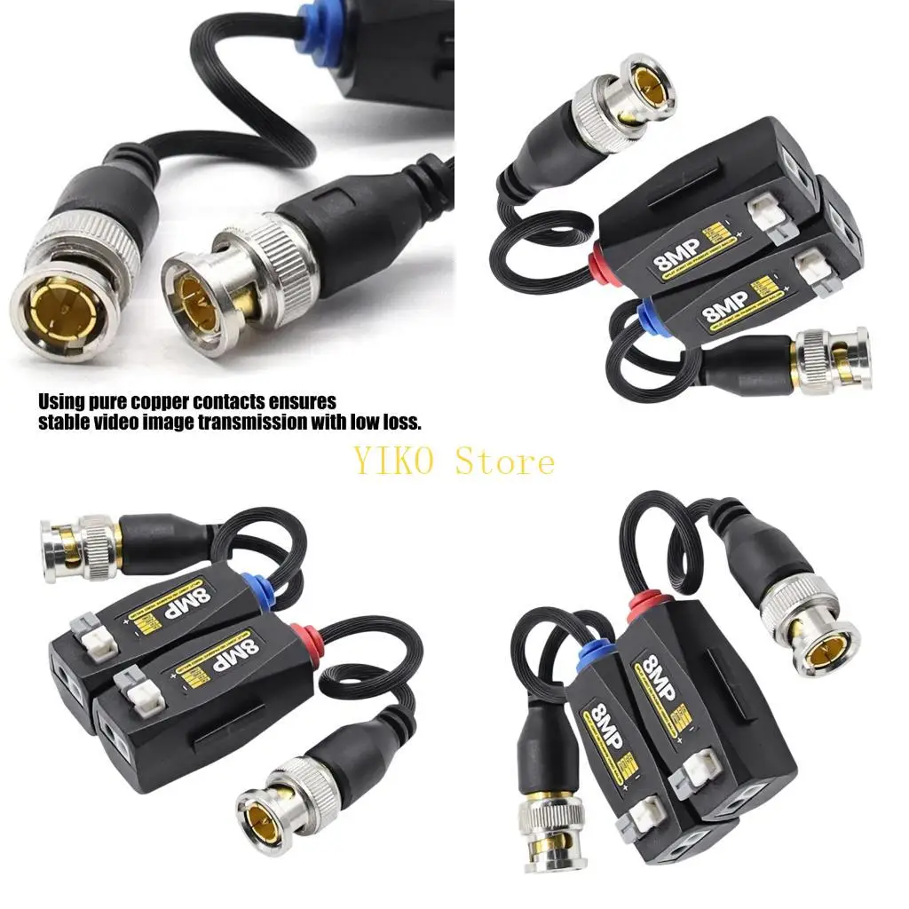K32C Passive Surveillances Balun Transceiver Set for Office and Warehouse Wiring